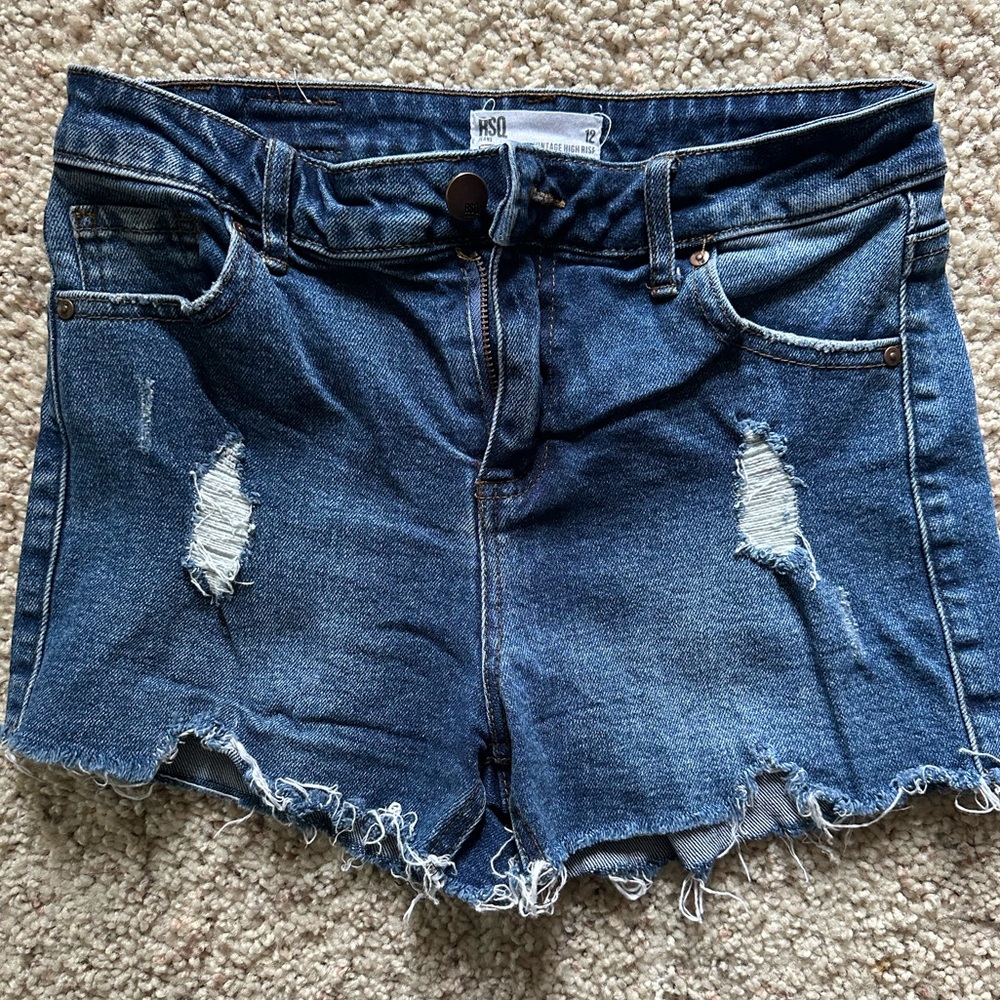 Girls denim shorts. Excellent Condition. Size 12